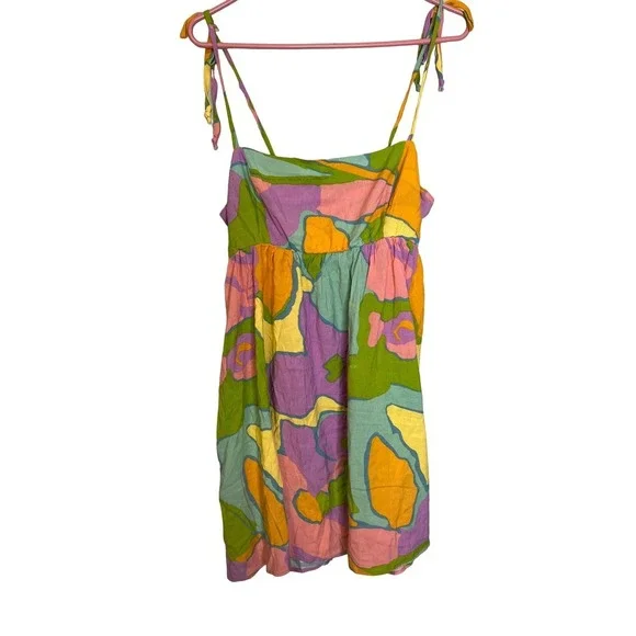 Show Me Your Mumu Gretchen Mini Dress Summer Sorbet L - Picture 6 of 9